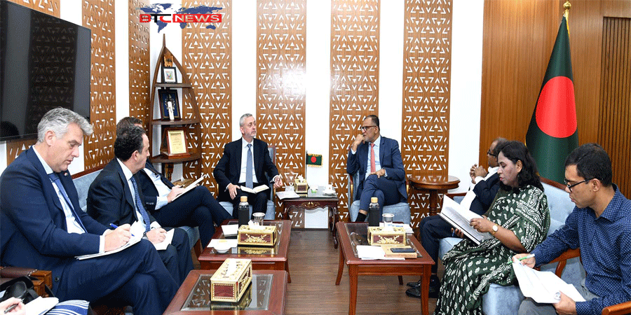 বাণিজ্য উপদেষ্টার সঙ্গে ইউরোপীয় ইউনিয়নের প্রতিনিধিদলের বৈঠক