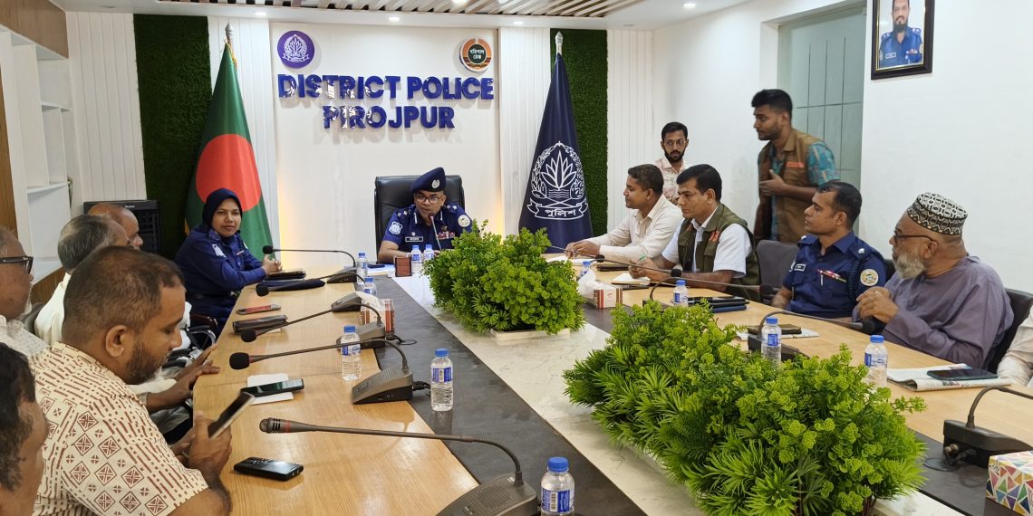 মাদকসহ ধরা পড়লে কোনো সুপারিশে কোন কাজ হবে না … পিরোজপুরের পুলিশ সুপার মুহাম্মদ তালেবুর রহমান